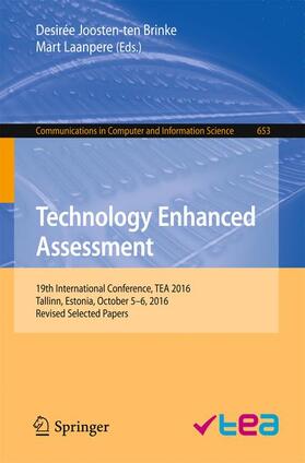 Laanpere / Joosten-ten Brinke |  Technology Enhanced Assessment | Buch |  Sack Fachmedien