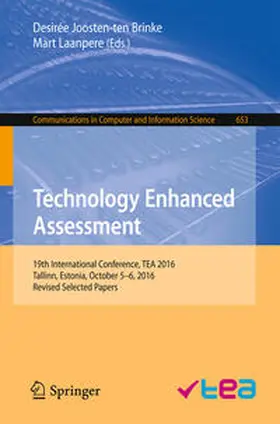 Joosten-ten Brinke / Laanpere |  Technology Enhanced Assessment | eBook | Sack Fachmedien