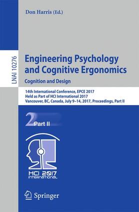 Harris |  Engineering Psychology and Cognitive Ergonomics: Cognition and Design | Buch |  Sack Fachmedien