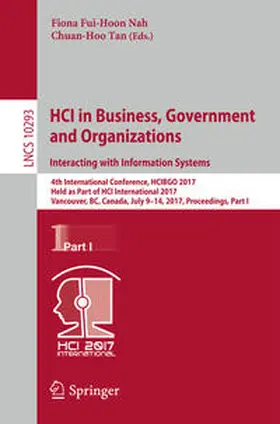 Nah / Tan | HCI in Business, Government and Organizations. Interacting with Information Systems | E-Book | sack.de