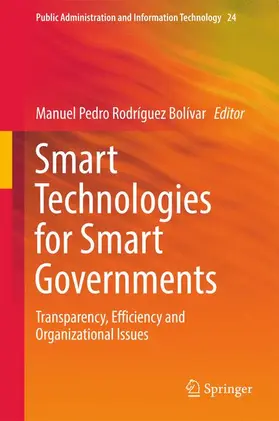 Rodríguez Bolívar | Smart Technologies for Smart Governments | Buch | 978-3-319-58576-5 | sack.de