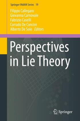 Callegaro / Carnovale / De Sole |  Perspectives in Lie Theory | Buch |  Sack Fachmedien