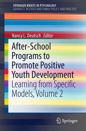 Deutsch |  After-School Programs to Promote Positive Youth Development | Buch |  Sack Fachmedien