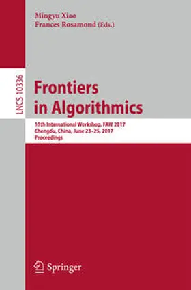 Xiao / Rosamond |  Frontiers in Algorithmics | eBook | Sack Fachmedien