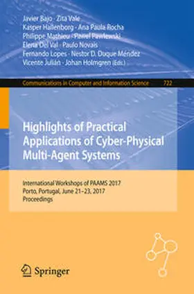 Bajo / Vale / Duque Méndez | Highlights of Practical Applications of Cyber-Physical Multi-Agent Systems | E-Book | sack.de