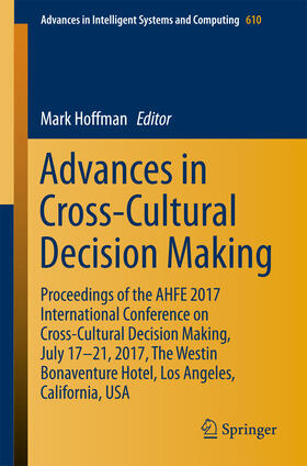 Hoffman |  Advances in Cross-Cultural Decision Making | eBook | Sack Fachmedien