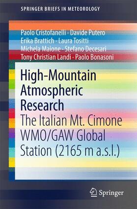 Cristofanelli / Brattich / Putero |  High-Mountain Atmospheric Research | Buch |  Sack Fachmedien