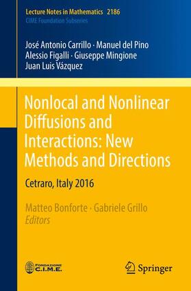 del Pino / Bonforte / Mingione |  Nonlocal and Nonlinear Diffusions and Interactions: New Methods and Directions | Buch |  Sack Fachmedien