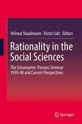 Lidz / Staubmann |  Rationality in the Social Sciences | Buch |  Sack Fachmedien