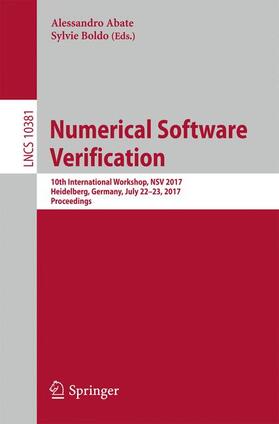 Abate / Boldo |  Numerical Software Verification | Buch |  Sack Fachmedien
