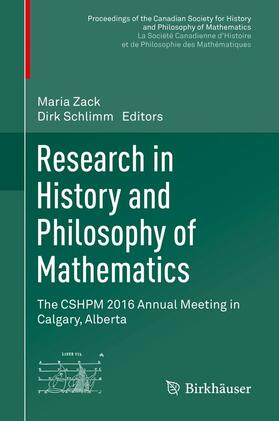 Schlimm / Zack |  Research in History and Philosophy of Mathematics | Buch |  Sack Fachmedien