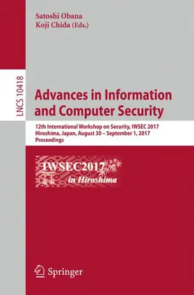 Chida / Obana |  Advances in Information and Computer Security | Buch |  Sack Fachmedien