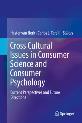 van Herk / Torelli |  Cross Cultural Issues in Consumer Science and Consumer Psychology | eBook | Sack Fachmedien