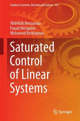 Benzaouia / Benhayoun / Mesquine |  Saturated Control of Linear Systems | Buch |  Sack Fachmedien