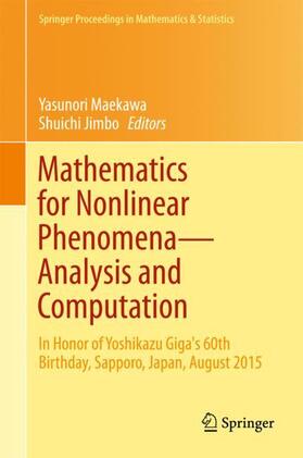 Jimbo / Maekawa |  Mathematics for Nonlinear Phenomena ¿ Analysis and Computation | Buch |  Sack Fachmedien