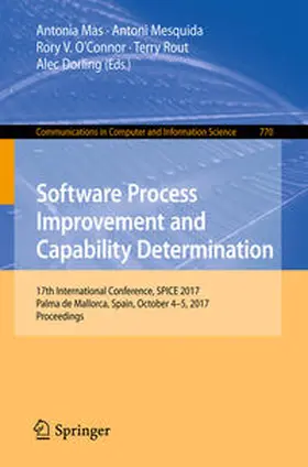 Mas / Mesquida / O'Connor |  Software Process Improvement and Capability Determination | eBook | Sack Fachmedien