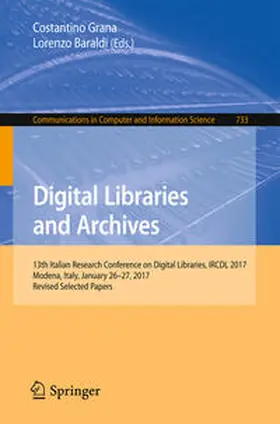 Grana / Baraldi | Digital Libraries and Archives | E-Book | sack.de