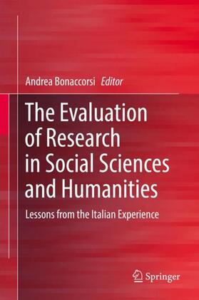 Bonaccorsi |  The Evaluation of Research in Social Sciences and Humanities | Buch |  Sack Fachmedien