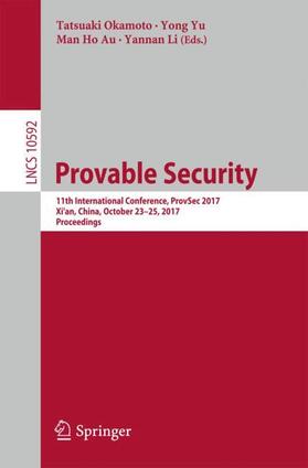 Okamoto / Li / Yu |  Provable Security | Buch |  Sack Fachmedien