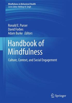 Purser / Burke / Forbes |  Handbook of Mindfulness | Buch |  Sack Fachmedien