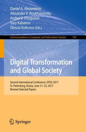 Alexandrov / Boukhanovsky / Koltsova |  Digital Transformation and Global Society | Buch |  Sack Fachmedien
