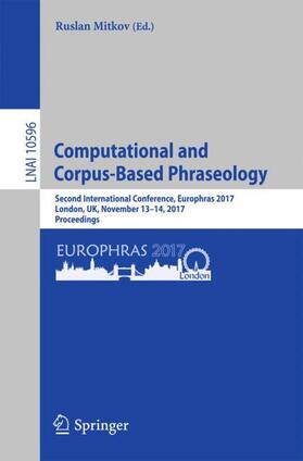 Mitkov |  Computational and Corpus-Based Phraseology | Buch |  Sack Fachmedien