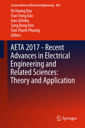 Duy / Dao / Zelinka |  AETA 2017 - Recent Advances in Electrical Engineering and Related Sciences: Theory and Application | eBook | Sack Fachmedien