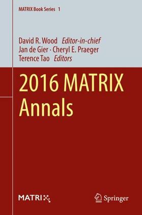 de Gier / Tao / Praeger |  2016 MATRIX Annals | Buch |  Sack Fachmedien