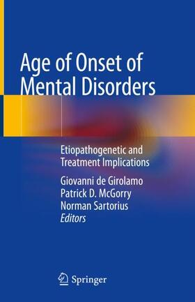 de Girolamo / Sartorius / McGorry |  Age of Onset of Mental Disorders | Buch |  Sack Fachmedien