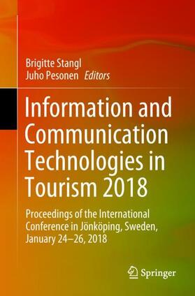 Pesonen / Stangl |  Information and Communication Technologies in Tourism 2018 | Buch |  Sack Fachmedien