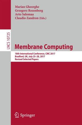Gheorghe / Zandron / Rozenberg |  Membrane Computing | Buch |  Sack Fachmedien