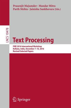 Majumder / Sankhavara / Mitra |  Text Processing | Buch |  Sack Fachmedien