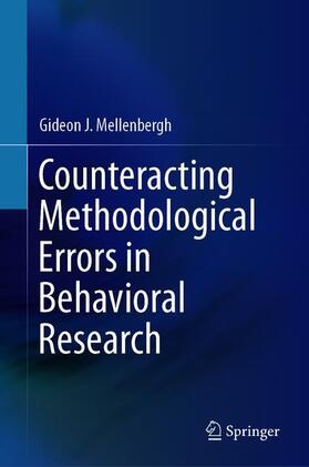 Mellenbergh |  Counteracting Methodological Errors in Behavioral Research | Buch |  Sack Fachmedien