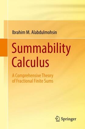 Alabdulmohsin |  Summability Calculus | Buch |  Sack Fachmedien