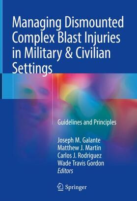 Galante / Gordon / Martin |  Managing Dismounted Complex Blast Injuries in Military & Civilian Settings | Buch |  Sack Fachmedien