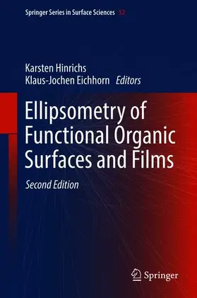 Eichhorn / Hinrichs |  Ellipsometry of Functional Organic Surfaces and Films | Buch |  Sack Fachmedien