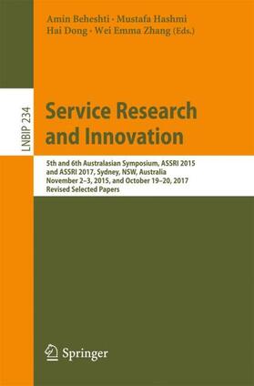 Beheshti / Zhang / Hashmi |  Service Research and Innovation | Buch |  Sack Fachmedien