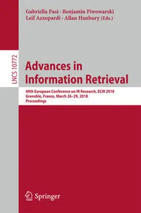 Pasi / Piwowarski / Azzopardi |  Advances in Information Retrieval | eBook | Sack Fachmedien