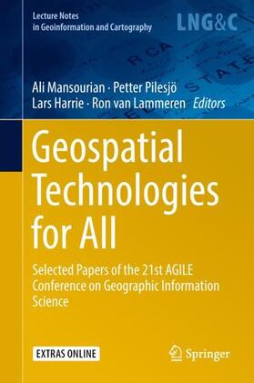 Mansourian / van Lammeren / Pilesjö |  Geospatial Technologies for All | Buch |  Sack Fachmedien