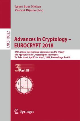 Rijmen / Nielsen |  Advances in Cryptology ¿ EUROCRYPT 2018 | Buch |  Sack Fachmedien