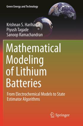 Hariharan / Ramachandran / Tagade |  Mathematical Modeling of Lithium Batteries | Buch |  Sack Fachmedien
