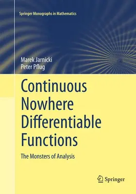 Jarnicki / Pflug |  Continuous Nowhere Differentiable Functions | Buch |  Sack Fachmedien