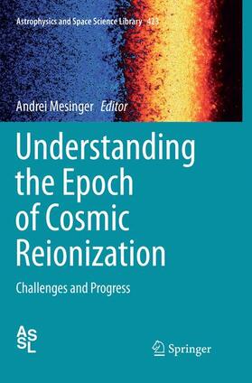 Mesinger |  Understanding the Epoch of Cosmic Reionization | Buch |  Sack Fachmedien