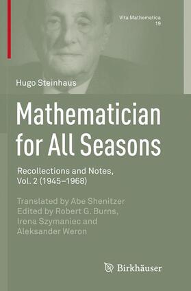 Steinhaus / Burns / Weron |  Mathematician for All Seasons | Buch |  Sack Fachmedien