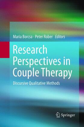 Rober / Borcsa |  Research Perspectives in Couple Therapy | Buch |  Sack Fachmedien