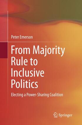 Emerson |  From Majority Rule to Inclusive Politics | Buch |  Sack Fachmedien