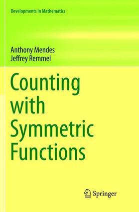 Remmel / Mendes |  Counting with Symmetric Functions | Buch |  Sack Fachmedien