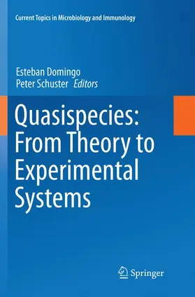 Schuster / Domingo |  Quasispecies: From Theory to Experimental Systems | Buch |  Sack Fachmedien