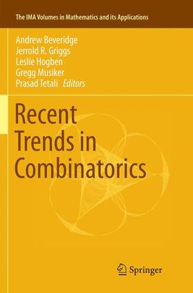 Beveridge / Griggs / Tetali |  Recent Trends in Combinatorics | Buch |  Sack Fachmedien