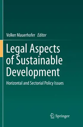 Mauerhofer |  Legal Aspects of Sustainable Development | Buch |  Sack Fachmedien